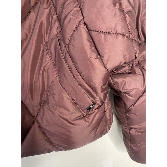 Calvin Klein Jeans Womens Zip-Front Puff Jacket Bitter Chocolate L - Picture 10 of 11